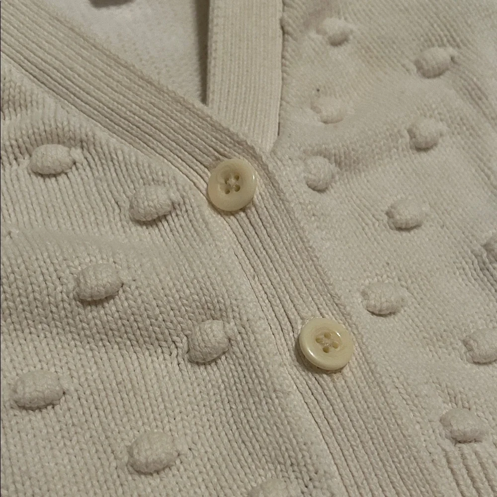 GAP Baby Cream Textured Cardigan